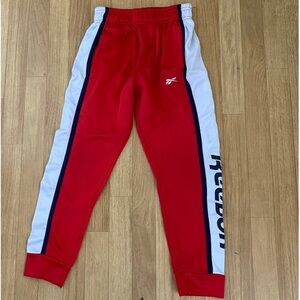 REEBOK Boys Red Jogger Pants Size S (8)